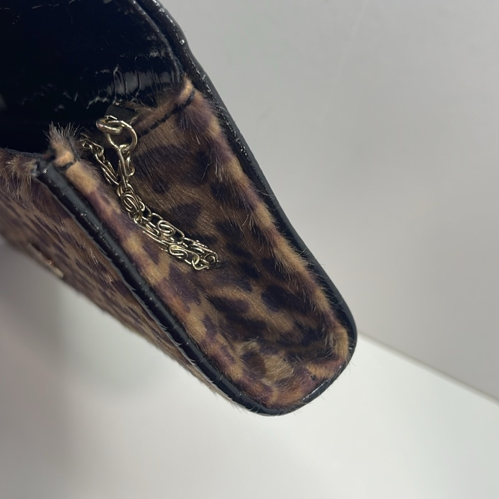Brown Leopard Print Clutch - Picture 10 of 11